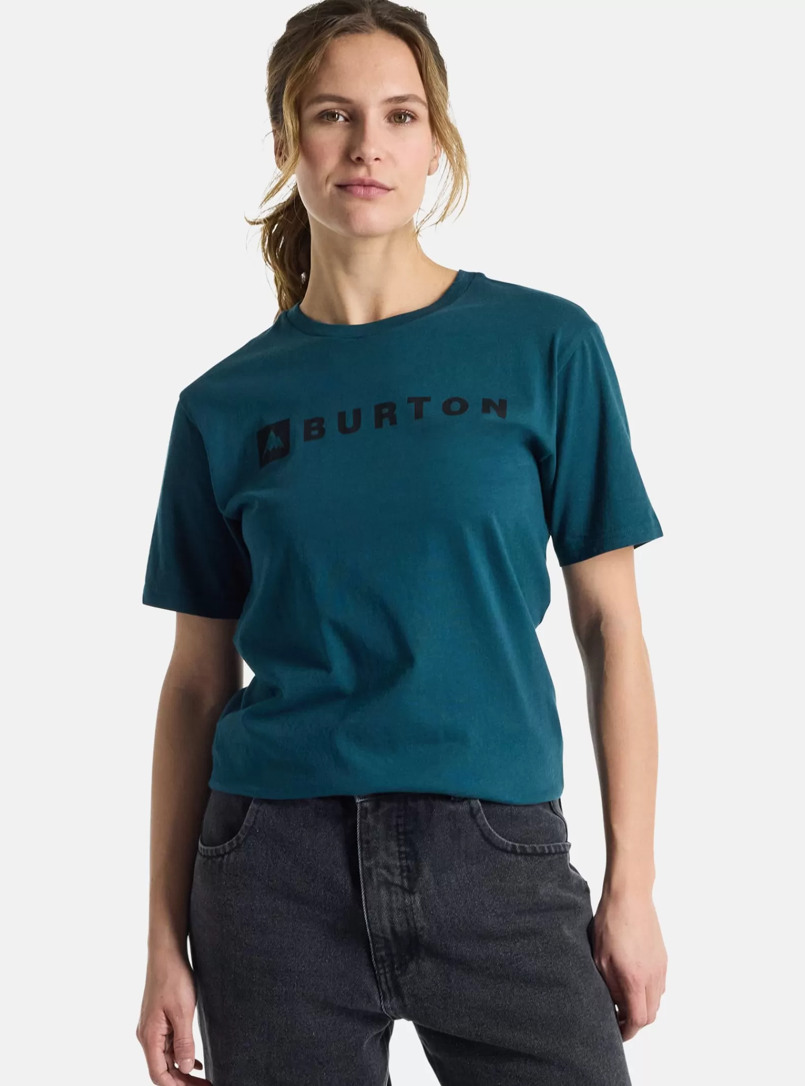 Women Burton Horizontal Mountain Short Sleeve T-Shirt