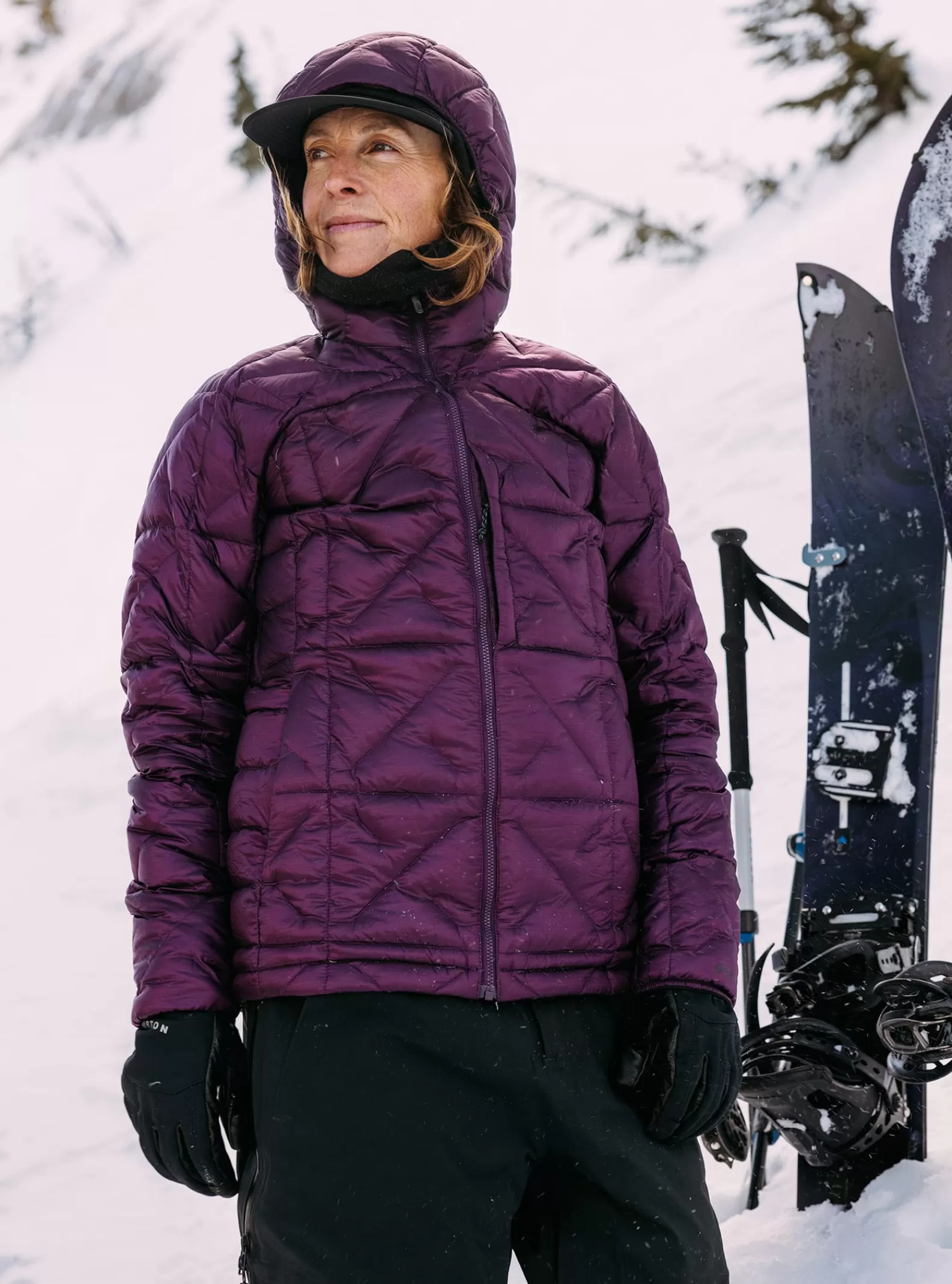 Women Burton Women's [ak] Baker Hooded Down Jacket