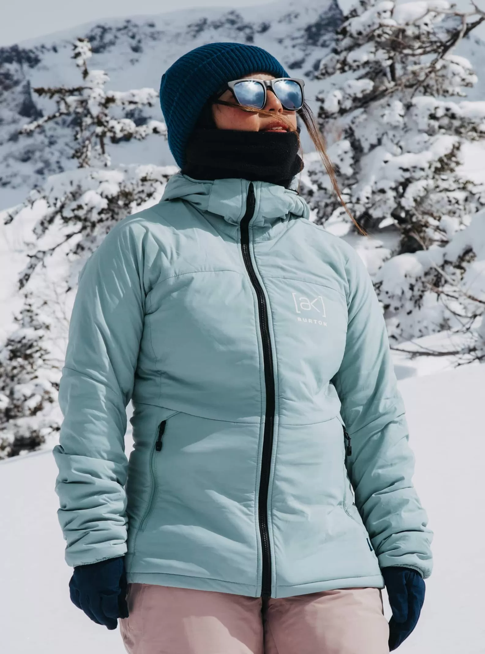 Women Burton Women's [ak] Helium Hooded Stretch Insulated Jacket