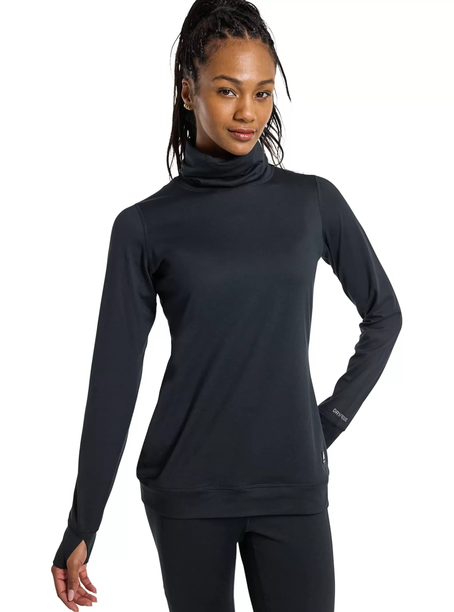 Women Burton Women's Midweight Base Layer Long Neck Shirt