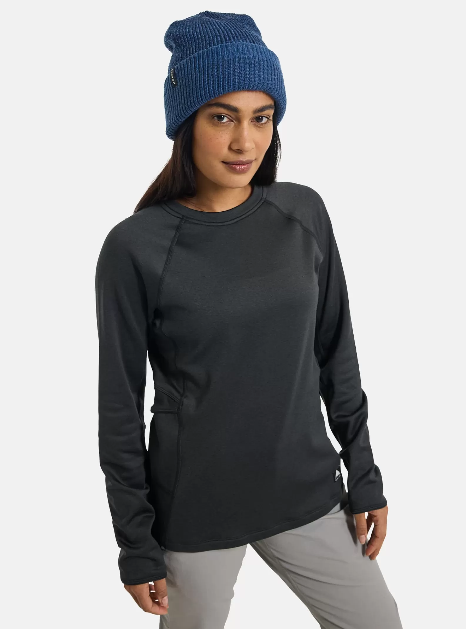 Women Burton Women's Stockrun Crewneck Fleece