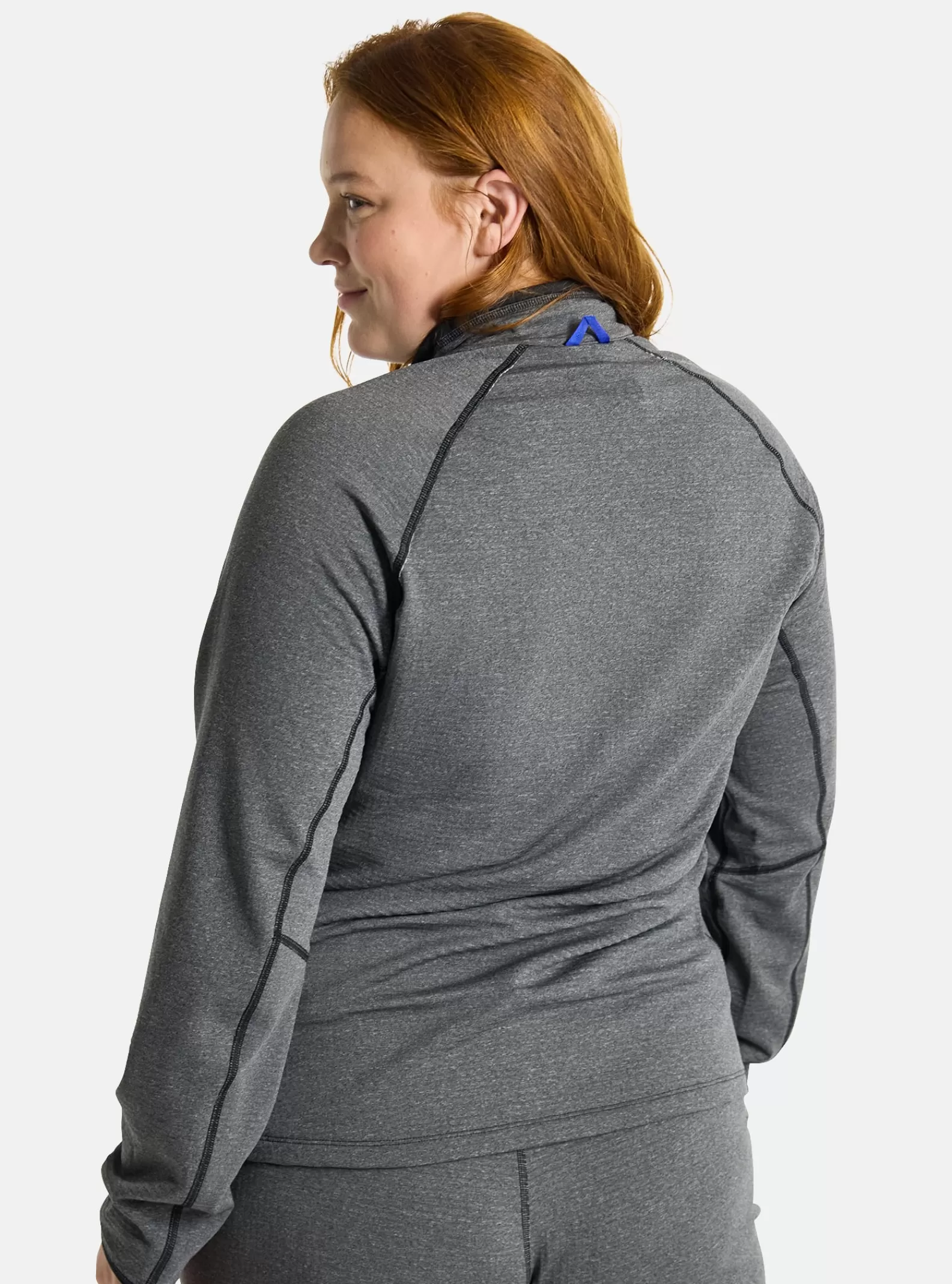 Women Burton Women's Stockrun Grid Half-Zip Fleece